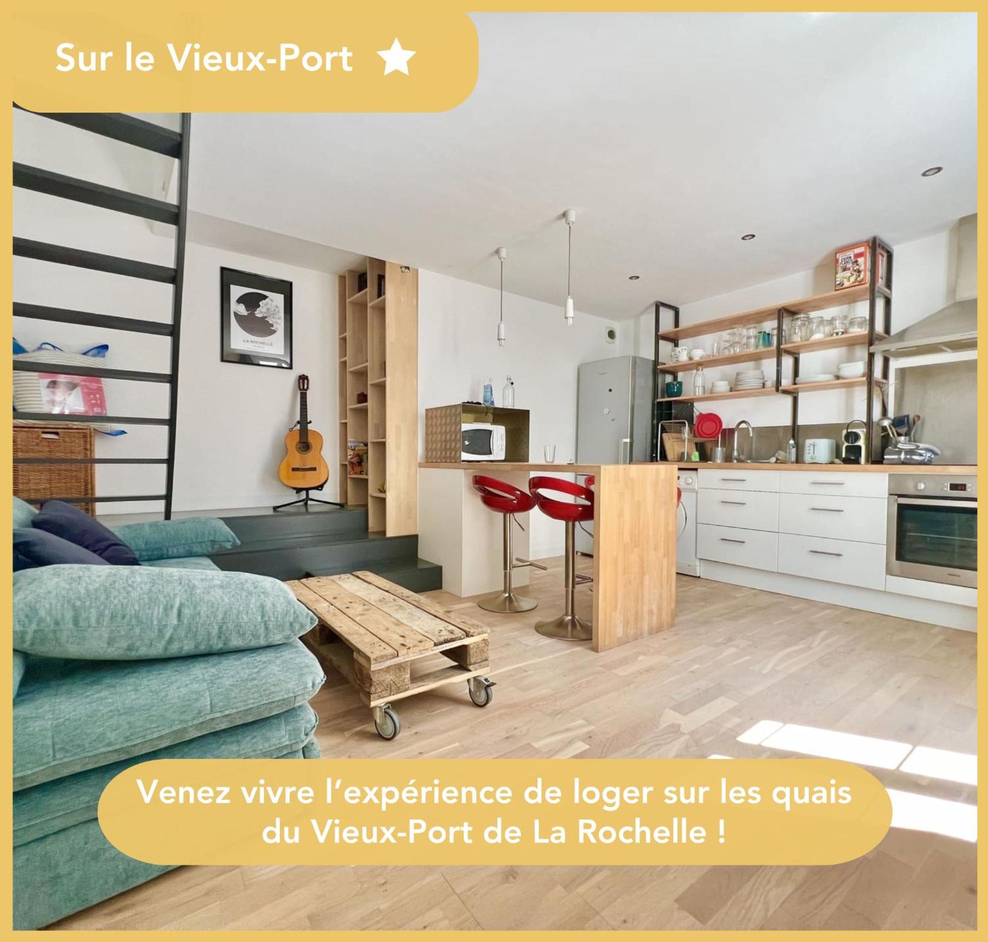 Appartement Sur Le Port - Duplex Cosy & Moderne Face Au Port - Wifi Gratuite - Parfaitement Equipe La Rochelle  Kültér fotó